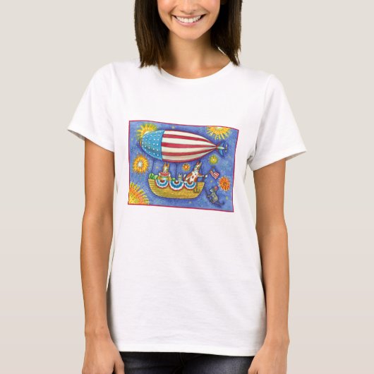 HISS N' FITZ CATS & MOUSE IN 4 JULI ZEPPELIN T-SHIRT (Voorkant)