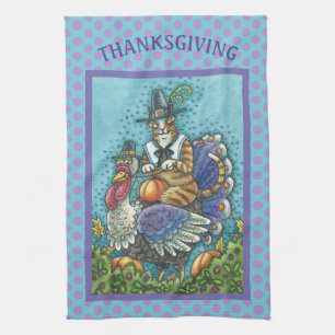 HISS N' FITZ KAT, THANKSGIVING KEUKENHANDDOEK