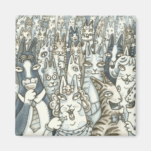Hiss N'Fitz CAT PARTY MAGNET (Devant)