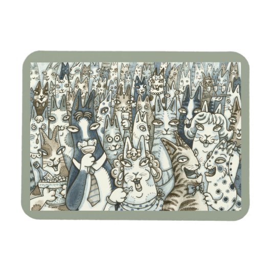 Hiss N'Fitz CAT PARTY MAGNET *Personnaliser (Horizontal)