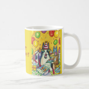 Hiss N'Fitz Cats BIRTHDAY MUG *Personnaliser Texte