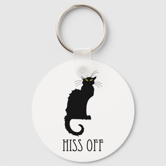 Hiss of Cat Funny Sleutelhanger (Voorkant)