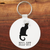 Hiss of Cat Funny Sleutelhanger (Voorkant)