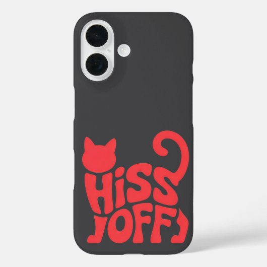 "Hiss Off – Katten Typography Design" Case-Mate iPhone Case (Achterkant)