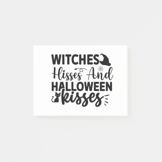 Hisses en Halloween Kisses Post-it® Notes (Voorkant)