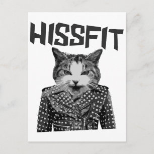 Hissfit Rebel Misfit Kitty Cat Briefkaart