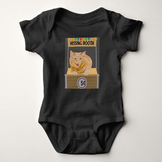Hissing Booth Cat Baby Bodysuit (Voorkant)