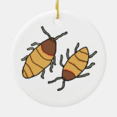 Hissing Cockroach Keramisch Ornament (Achterkant)