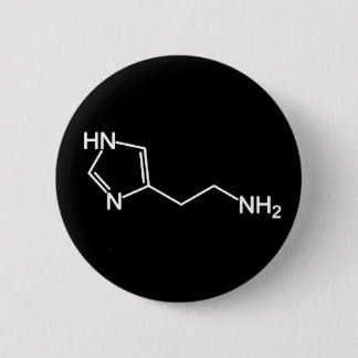 Histadine molecule pin ronde button 5,7 cm