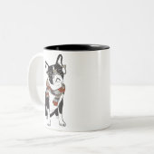 Hister Animal Boston Terrier Chien Mug (Devant gauche)