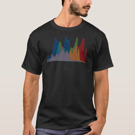 Histogramme RVB (En noir) T-shirt Premium (Devant)