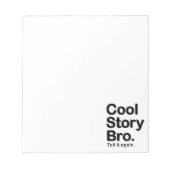 Histoire Cool Frangin. Bloc-notes (Devant)