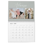 Histoire d'amour COULEUR MODIFIABLE Calendrier pho (Mar 2027)