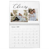 Histoire d'amour COULEUR MODIFIABLE Calendrier pho (Jan 2027)