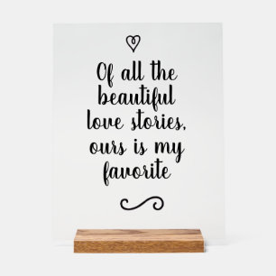 Histoire d'amour romantique calligraphie mariage
