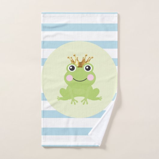 Histoire de conte de fées Grenouille Prince Rayure (Serviette à main)