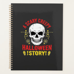 Histoire de crâne de Halloween effrayant et flippa