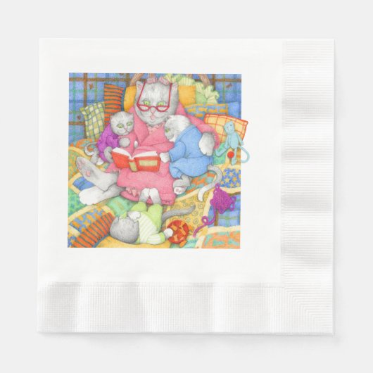 HISTOIRE DU LIT Pain Caché serviettes en papier (Devant)