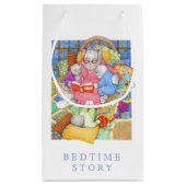 HISTOIRE DU LIT Petit sac cadeau - Blanc (Dos)