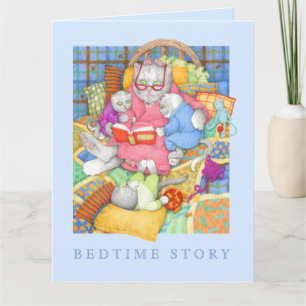 HISTOIRE DU SOIR Carte de vœux géante / Bleue