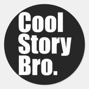Histoire fraîche Bro. Autocollant