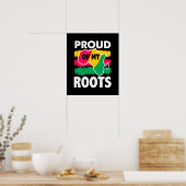 Histoire noire Fière de mes racines Poster (Cuisine)