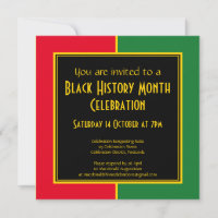 HISTOIRE NOIRE MOIS Fête BHM Invitation