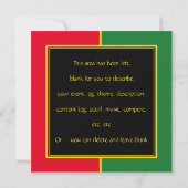 HISTOIRE NOIRE MOIS Fête BHM Invitation (Dos)