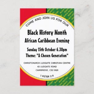 HISTOIRE NOIRE MOIS Fête Invitation personnalisée