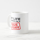 Histoire Vraie Mug Drôle (Devant gauche)