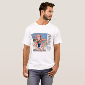Histoires idiotes : T-shirt Octopus mangeant des h (Devant entier)