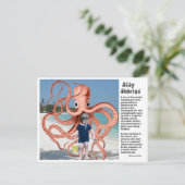 Histoires stupides : Carte postale de pieuvre mang (Debout devant)