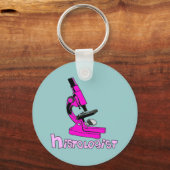 Histoloog geeft microscoopontwerp sleutelhanger (Voorkant)