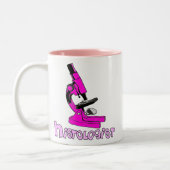 Histoloog geeft microscoopontwerp tweekleurige koffiemok (Links)