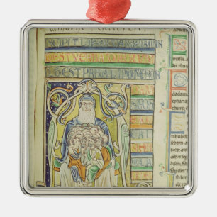 Historiale letter "A", waarin generaties worden af Metalen Ornament