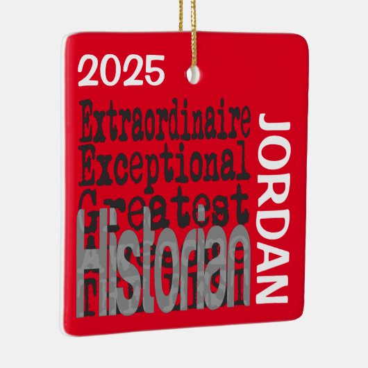 Historian Extraordinaire CUSTOM Keramisch Ornament (Rechts)