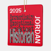 Historian Extraordinaire CUSTOM Keramisch Ornament (Links)