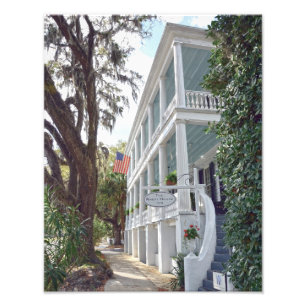 Historic Beaufort, South Carolina, Inn 11x14 Foto Afdruk