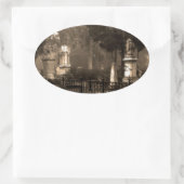 Historic Bonaventure Cemetery Ovale Sticker (Tas)