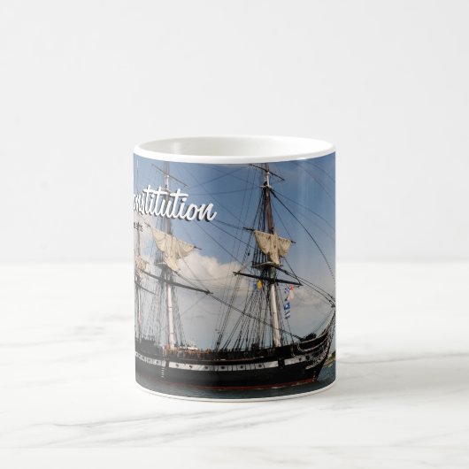 Historic Boston USS Constitution Coffee Mug Cup (Centre)