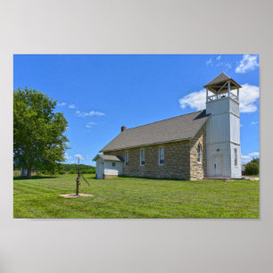 Historic Buck Creek School, Perry, Kansas Poster