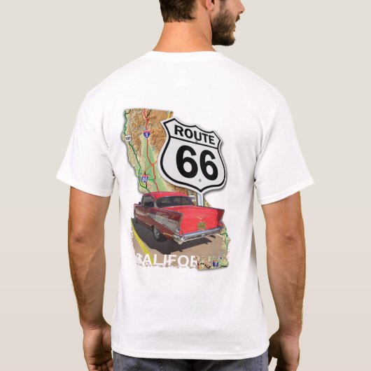 Historic California Route 66 T-shirt (Achterkant)