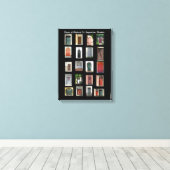 Historic Doors of St. Augustine, Florida Canvas Afdruk (Insitu (Houten vloer))