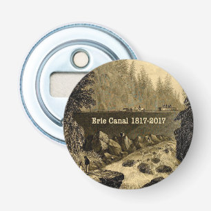 Historic Erie Canal Bicentennial Years Button Flesopener