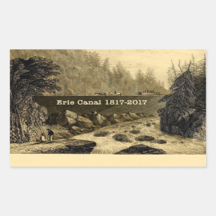 Historic Erie Canal Bicentennial Years Rechthoekige Sticker
