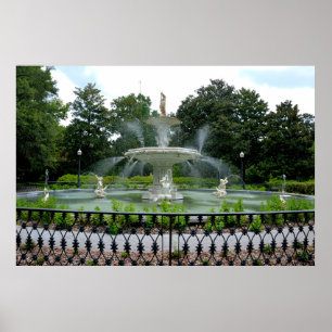 Historic Forsyth Park Fountain Poster