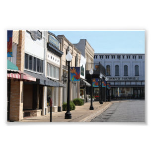 Historic Henderson, Texas Foto Afdruk