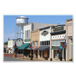 Historic Henderson, Texas Foto Afdruk