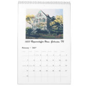 Historic Homes, Houston & Galveston, Calendrier 20 (Feb 2027)