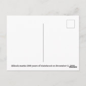 Historic Illinois Bicentennial Briefkaart (Achterkant)